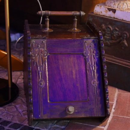 🔥 VICTORIAN FIRESIDE FUEL STORE CABINET – 19TH CENTURY CHARM 🔥