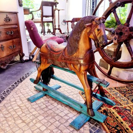 ✨ ANTIQUE ENGLISH ROCKING HORSE (1890–1920) ✨