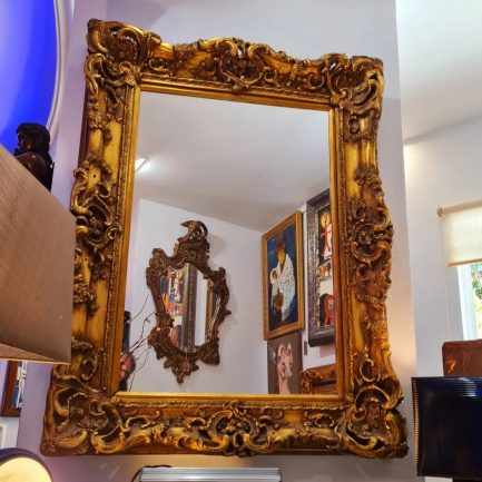 ✨ GILDED CARVED WOOD MIRROR ✨