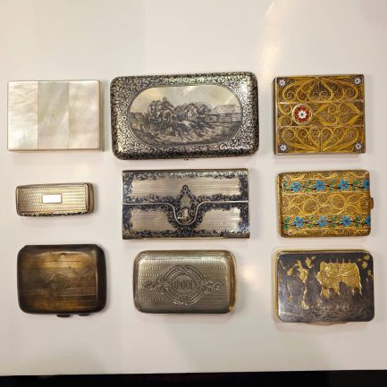 SNUFF, TOBACCO & CARD CASES — SILVER, GOLD & FILIGREE ✨🚬📇