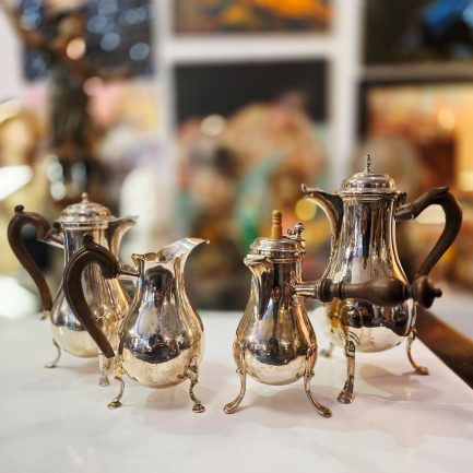 GERMAN SILVER TEA & COFFEE SET — 19TH CENTURY ☕️🫖✨