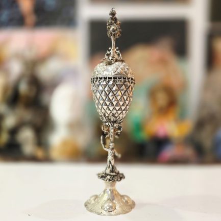 RARE SIMON LANG — SILVER COVERED GOBLET, NUREMBERG, 17TH CENTURY 🏆✨