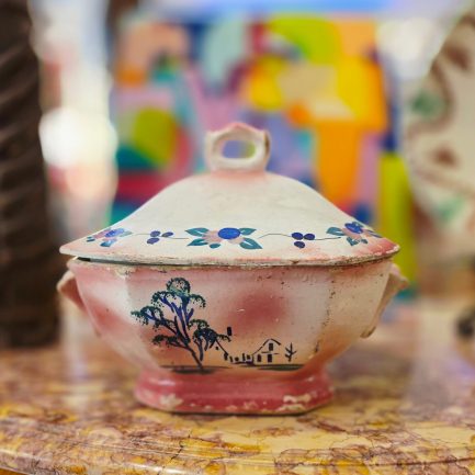 PORTUGUESE FAIENCE TUREEN — 19TH CENTURY 🌸🍲
