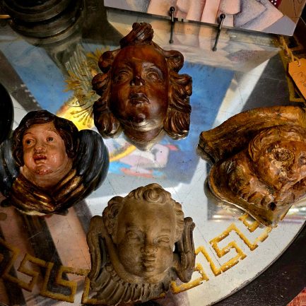 ANGELS / CHERUB HEADS IN WOOD AND STONE (18TH–19TH CENTURY) 😇🪵🪨