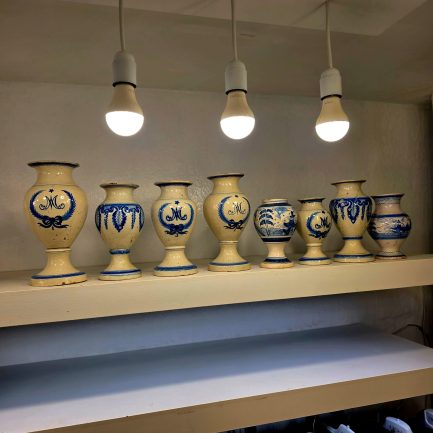 PORTUGUESE VASES — BLUE AND WHITE WITH AN APOTHECARY SOUL