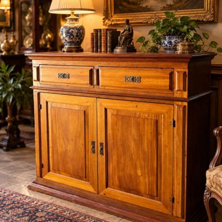 19TH-CENTURY SIDEBOARD — ELEGANCE, WOOD & PRESENCE